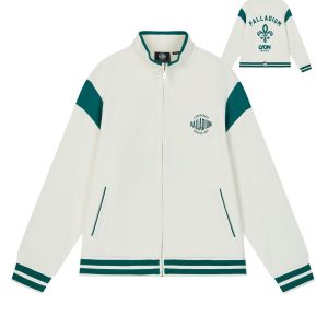 1010493-262 | MEN'S PALLADIUM LOGO COLOR BLOCKS VARSITY JACKET | MARSHMALLOW