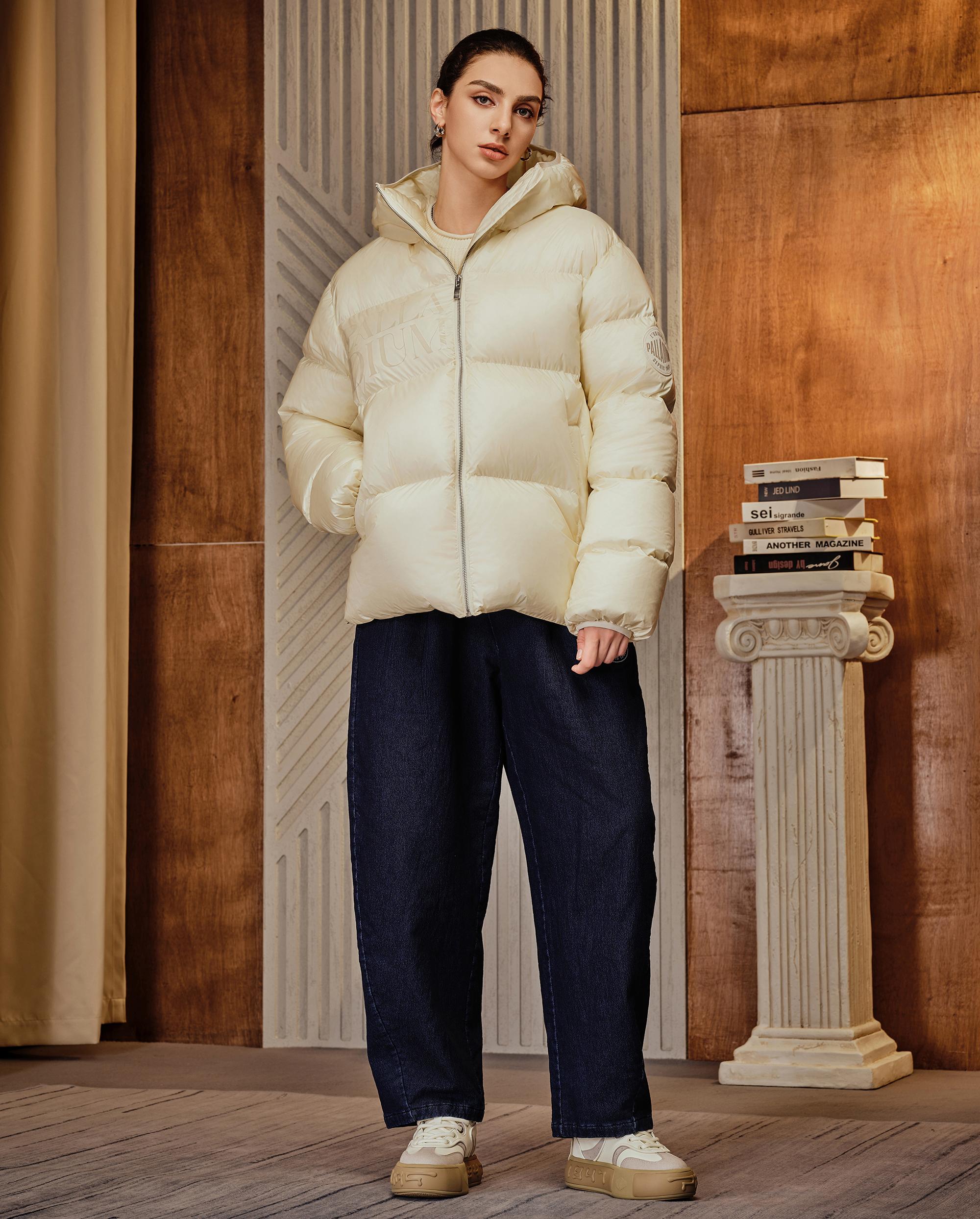 1010616-262 | MEN'S PALLADIUM LOGO DOWN JACKET | MARSHMALLOW - Image 3