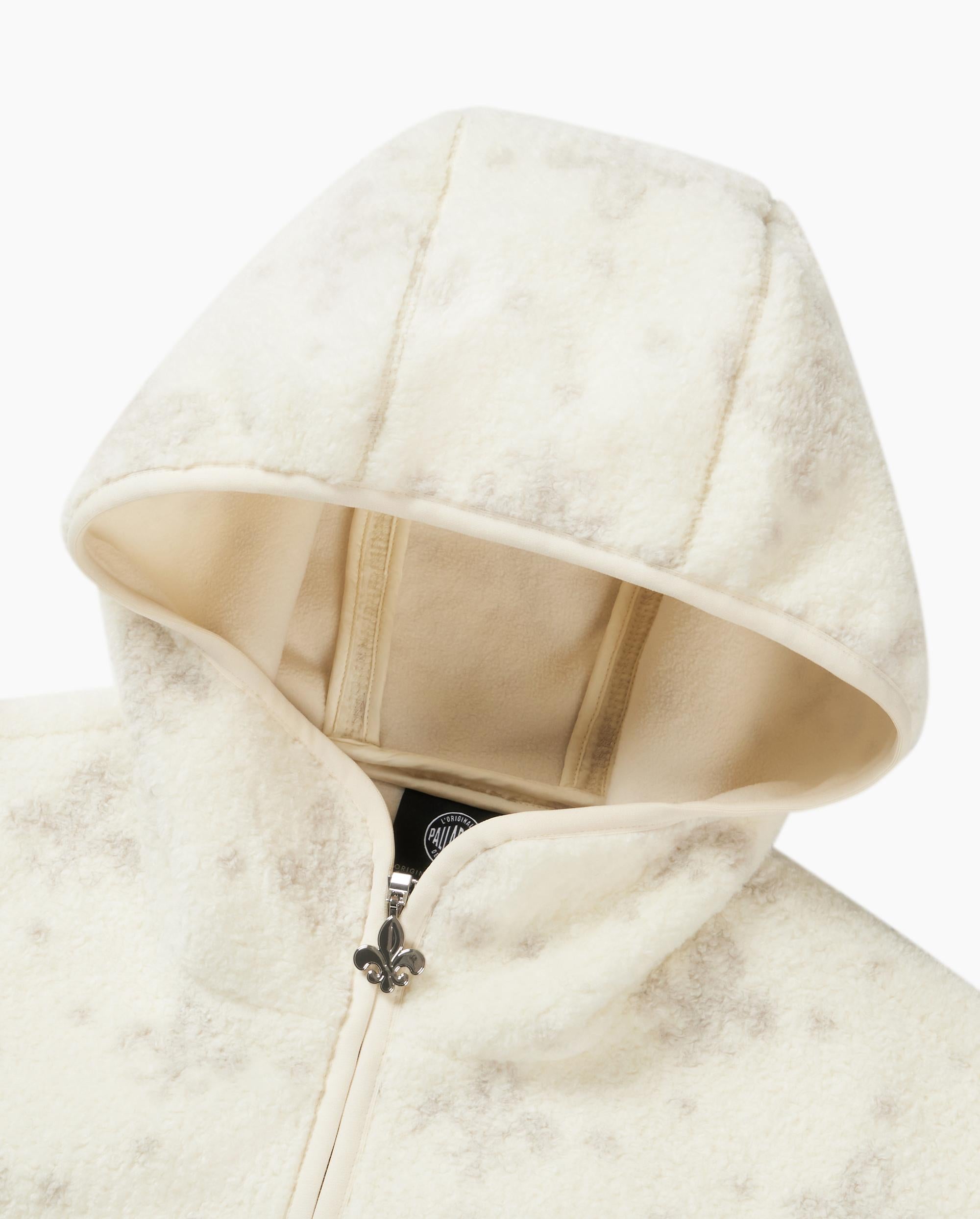 1010619-948 | MEN'S ALL-OVER IRIS LOGO FUZZY COTTON JACKET | WHT POLKA DOTS IRIS - Image 6