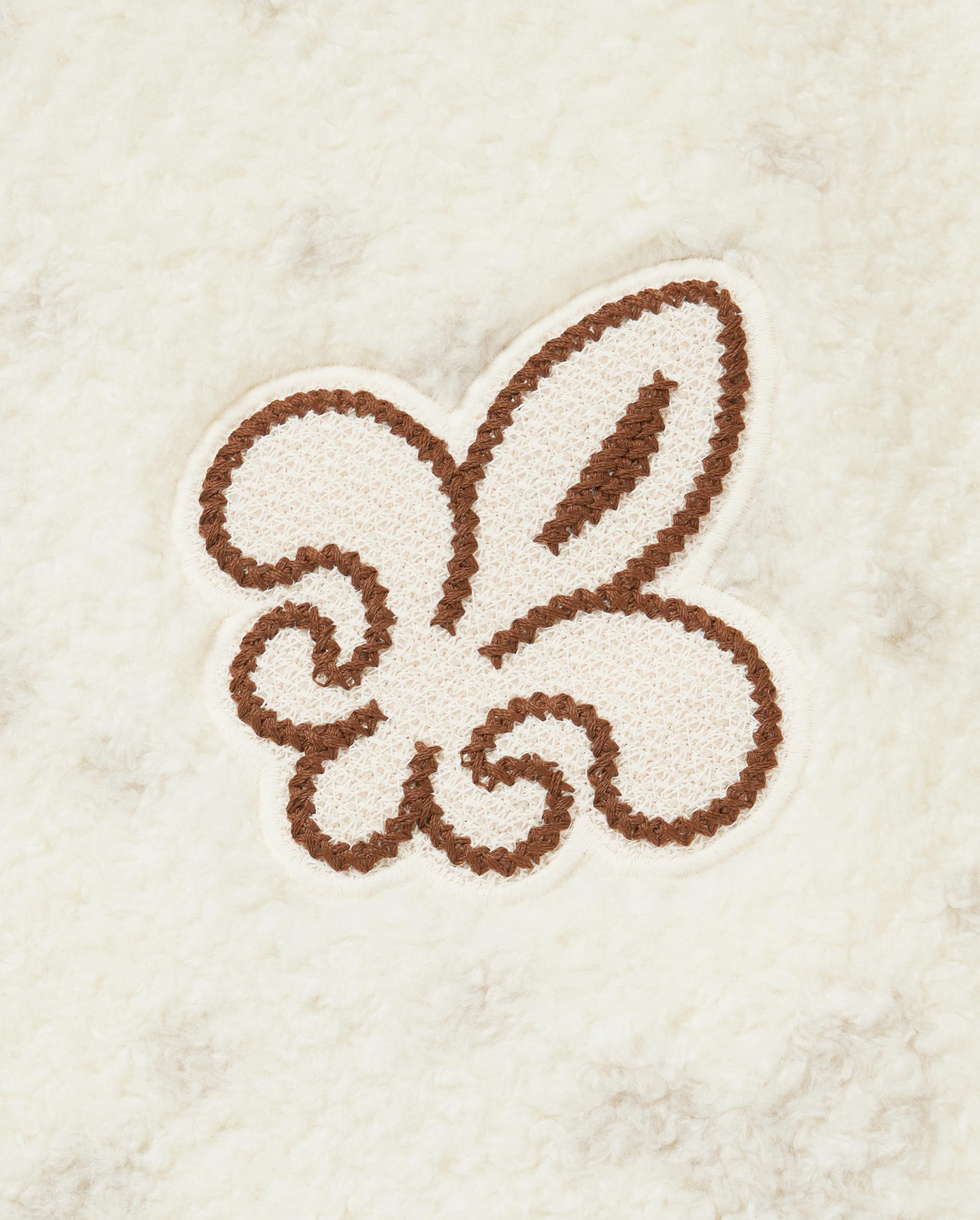 1010619-948 | MEN'S ALL-OVER IRIS LOGO FUZZY COTTON JACKET | WHT POLKA DOTS IRIS - Image 7