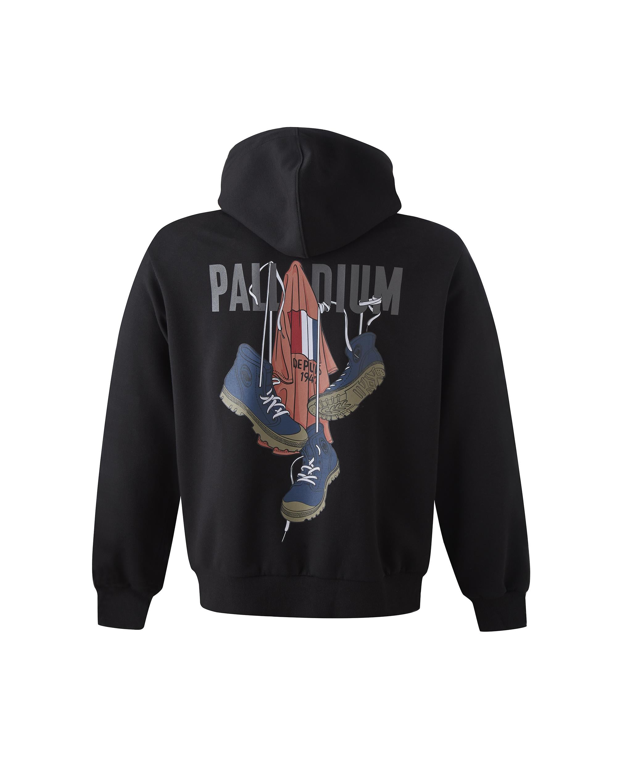 1011733-008 | MEN'S VINTAGE PALLADIUM LOGO HOODIE | BLACK - Image 2