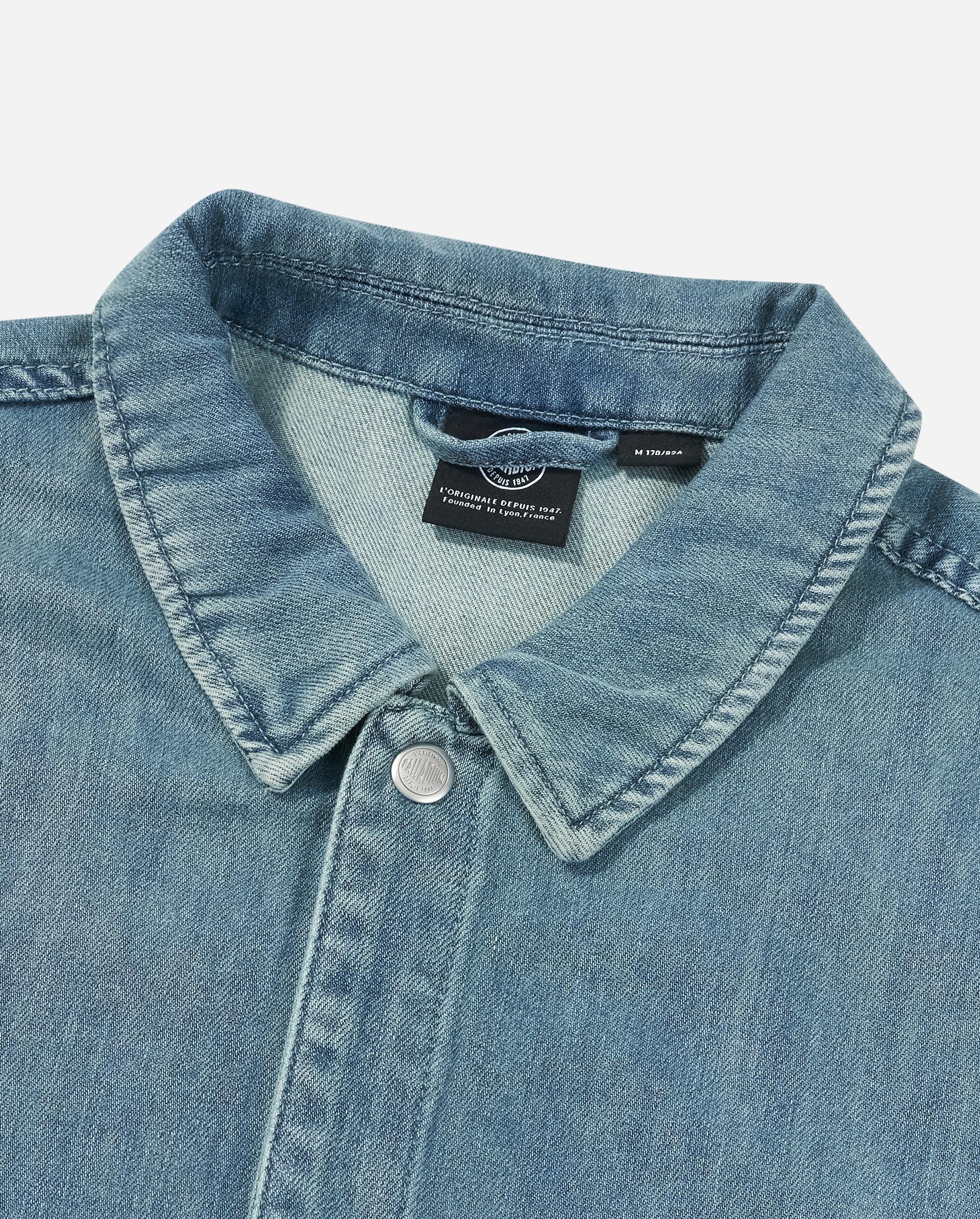 1011885-424 | MEN'S IRIS LOGO LOOSE FIT LONG SLEEVES SHIRT | BLUE SHADOW - Image 6