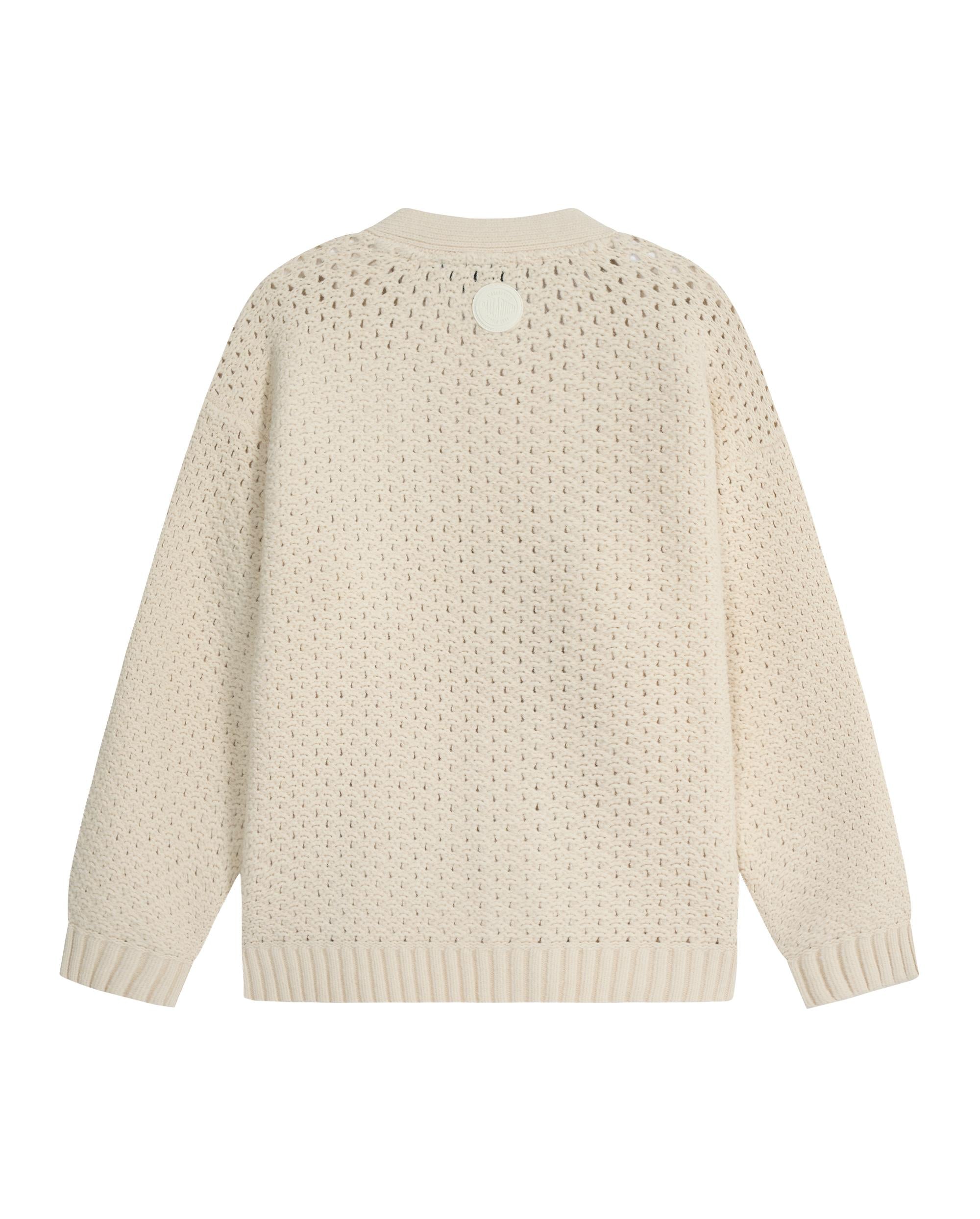 1011891-244 | MEN'S PALLADIUM LOGO V-NECK CARDIGAN | WHITECAP GRAY - Image 5