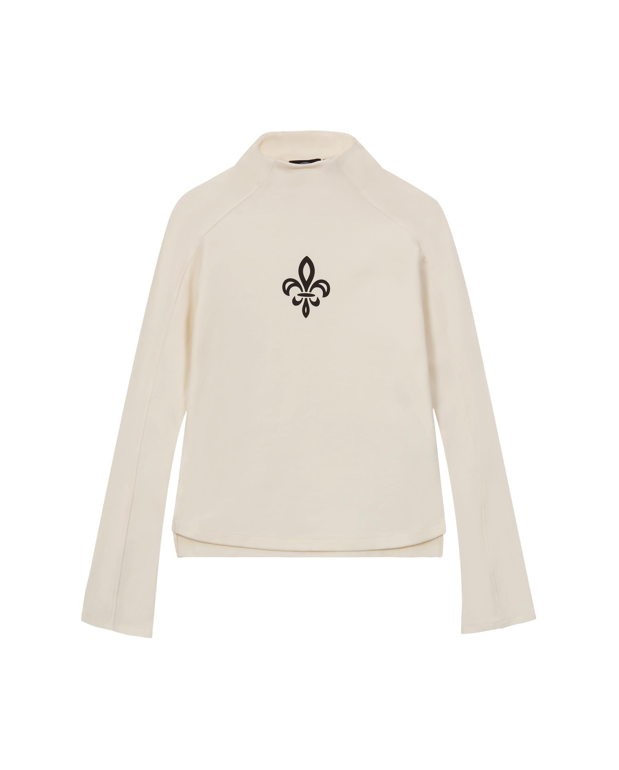 1910513-262 | WOMEN'S IRIS LOGO SLIM-FIT LONG SLEEVES T-SHIRT | MARSHMALLOW - Image 4