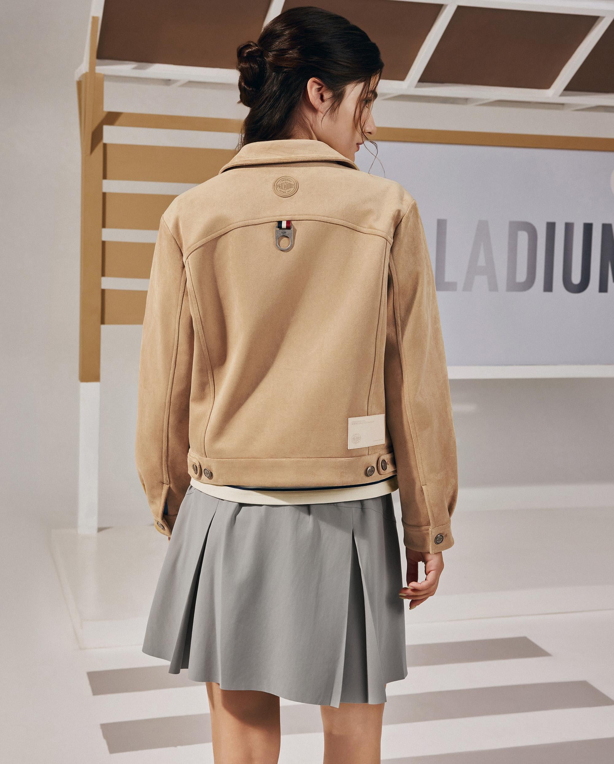 1911411-078 | WOMEN'S PALLADIUM LOGO A-LINE MINI SKIRT | WILD DOVE - Image 2