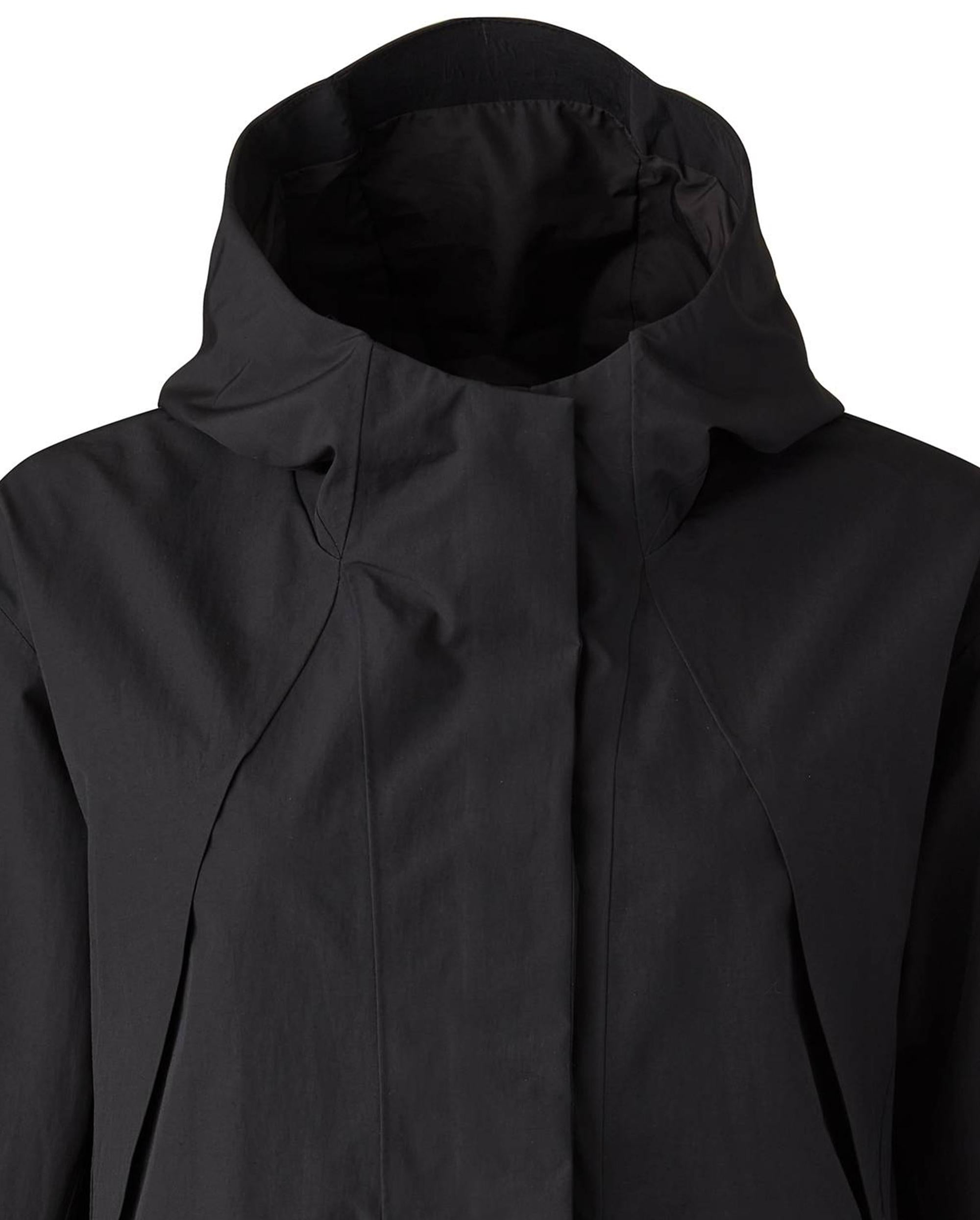 1911714-008 | WOMEN'S WATER REPELLENT WINDBREAKER HOODED JACKET | BLACK - Image 3