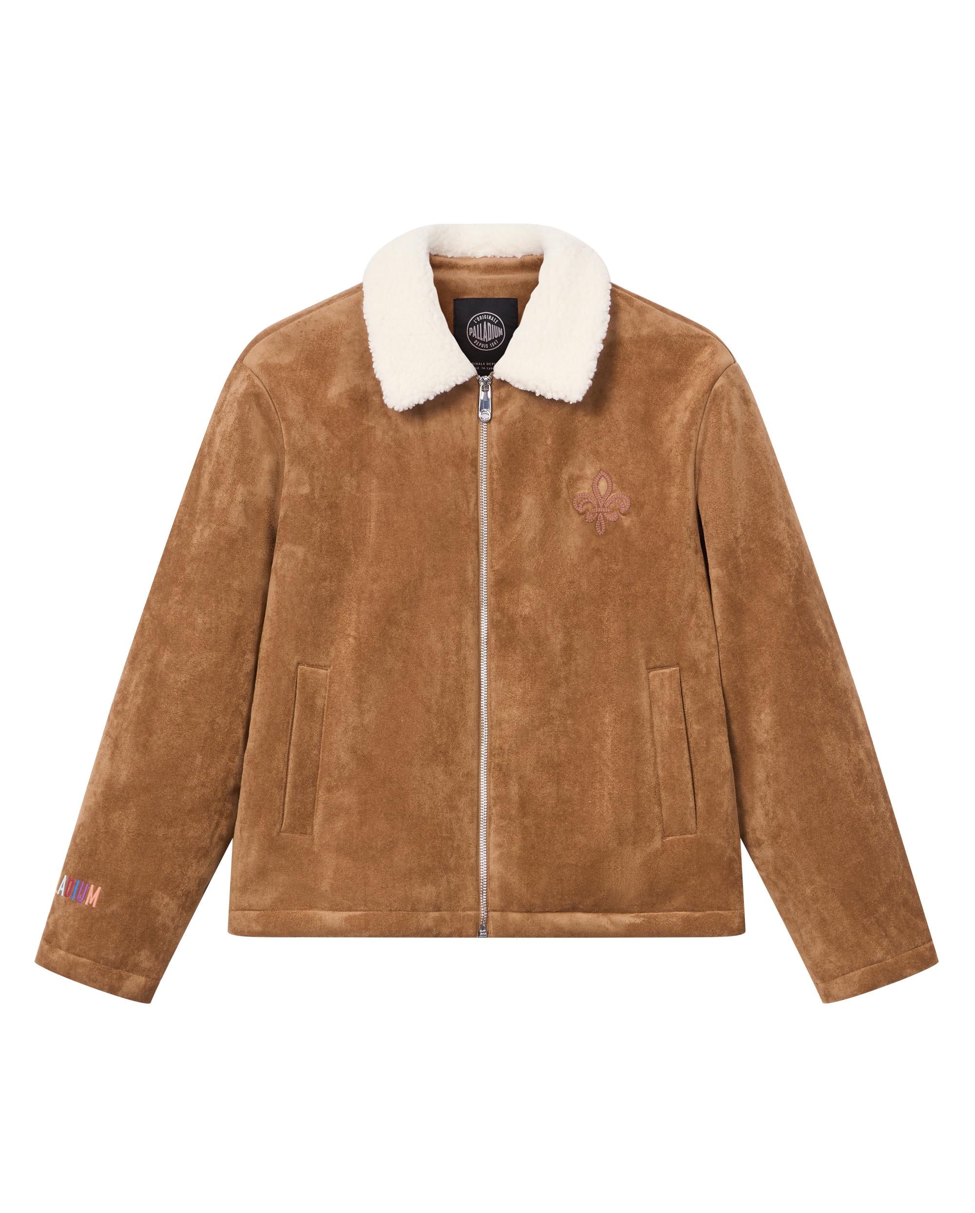 1911915-238 | WOMEN'S IRIS LOGO FAUX SUEDE FLEECE COLLAR JACKET | DACHSHUND - Image 4