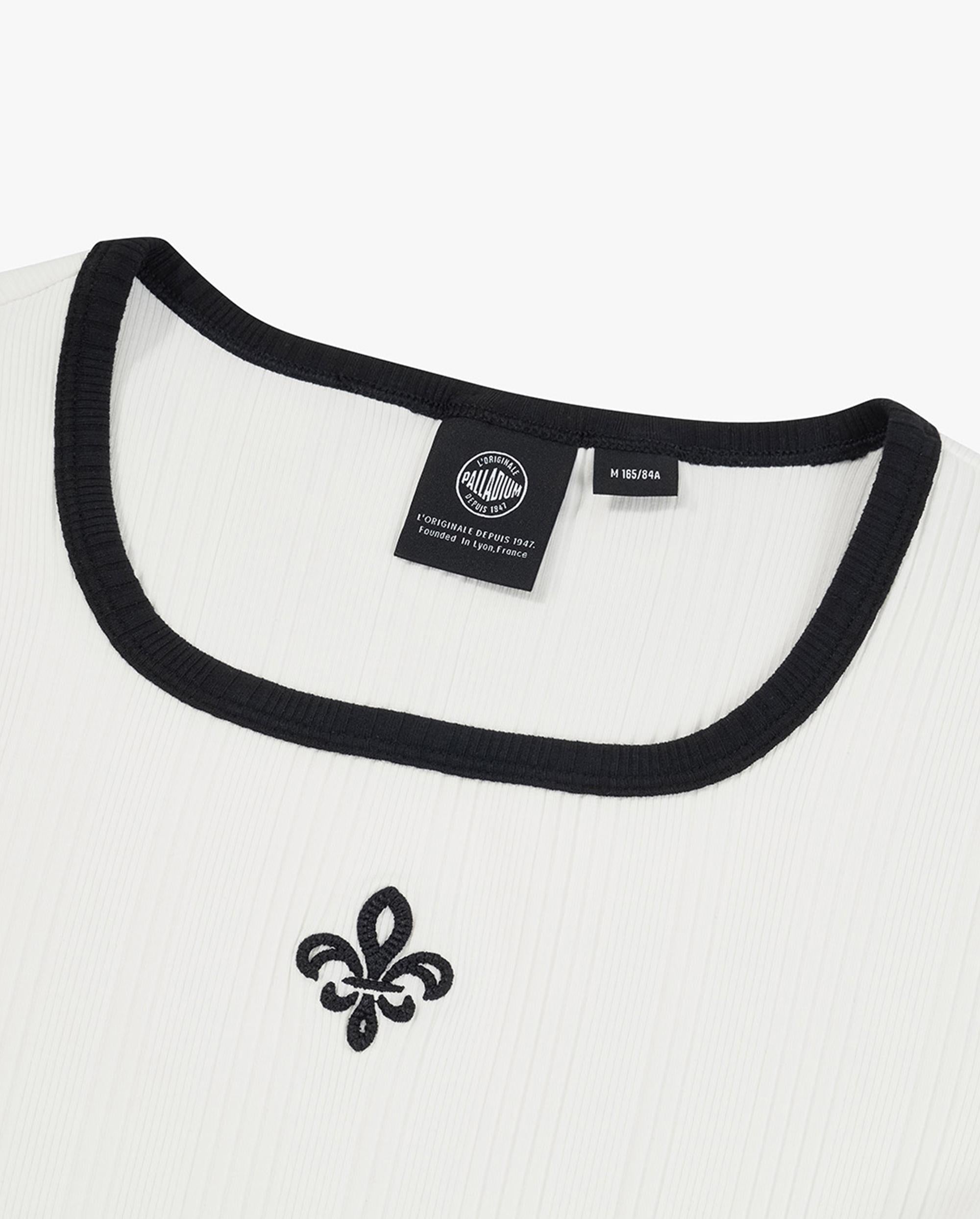 1911927-262 | WOMEN'S IRIS LOGO U-NECK LONG SLEEVES TOP | MARSHMALLOW - Image 3