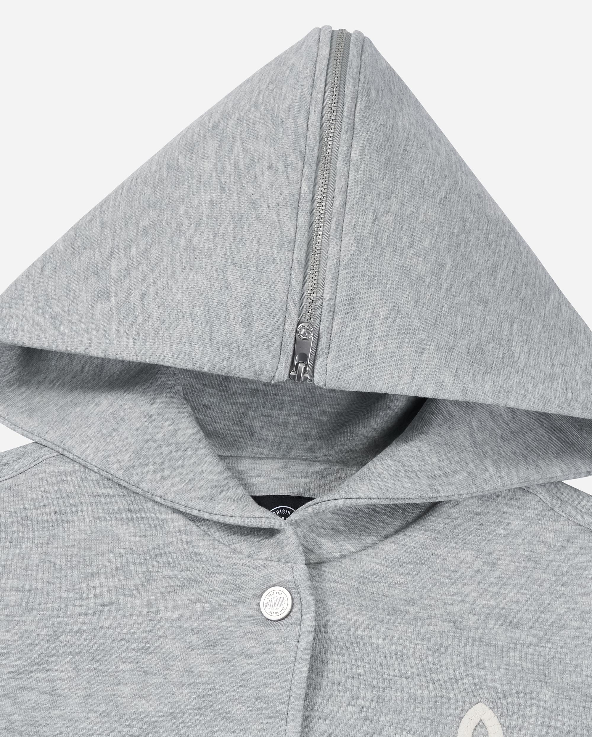 1911947-081 | WOMEN'S LOGO LOOSE FIT SAILOR COLLAR HOODED JACKET | GREY - Image 6