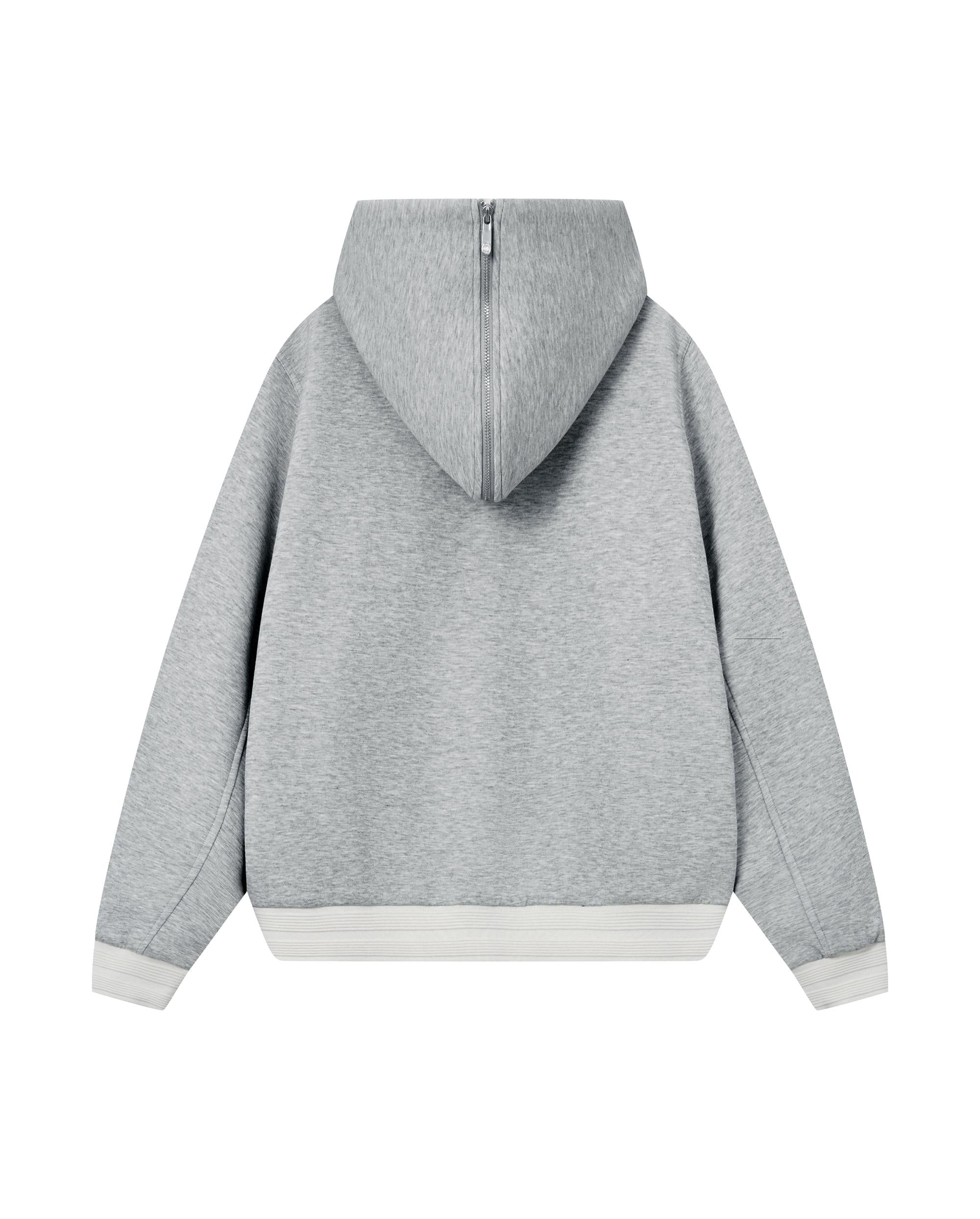 1911947-081 | WOMEN'S LOGO LOOSE FIT SAILOR COLLAR HOODED JACKET | GREY - Image 5