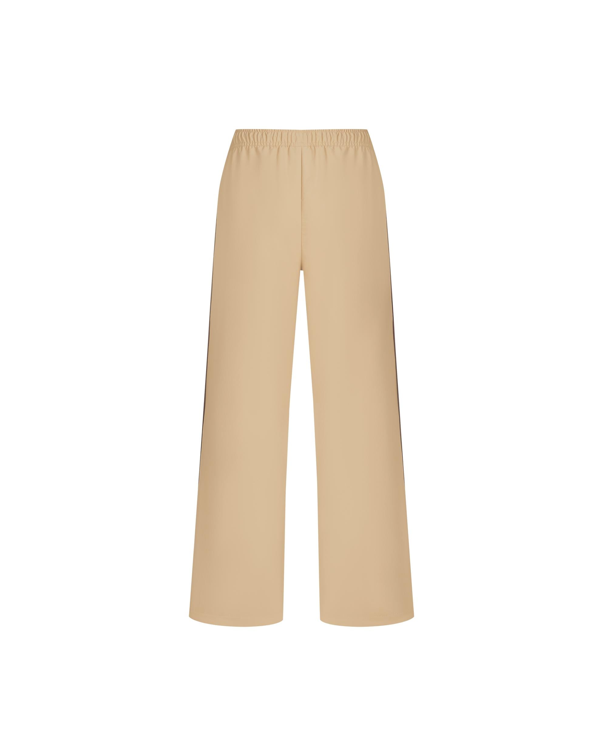 1911958-158 | WOMEN'S IRIS LOGO SIDE STRIPES PANTS | MILK TEA - Image 4