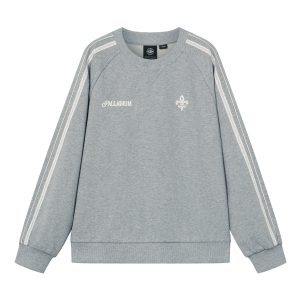 1911993-081 | WOMEN'S PALLADIUM IRIS LOGO SIDE TAPED COTTON SWEA | GY BN13