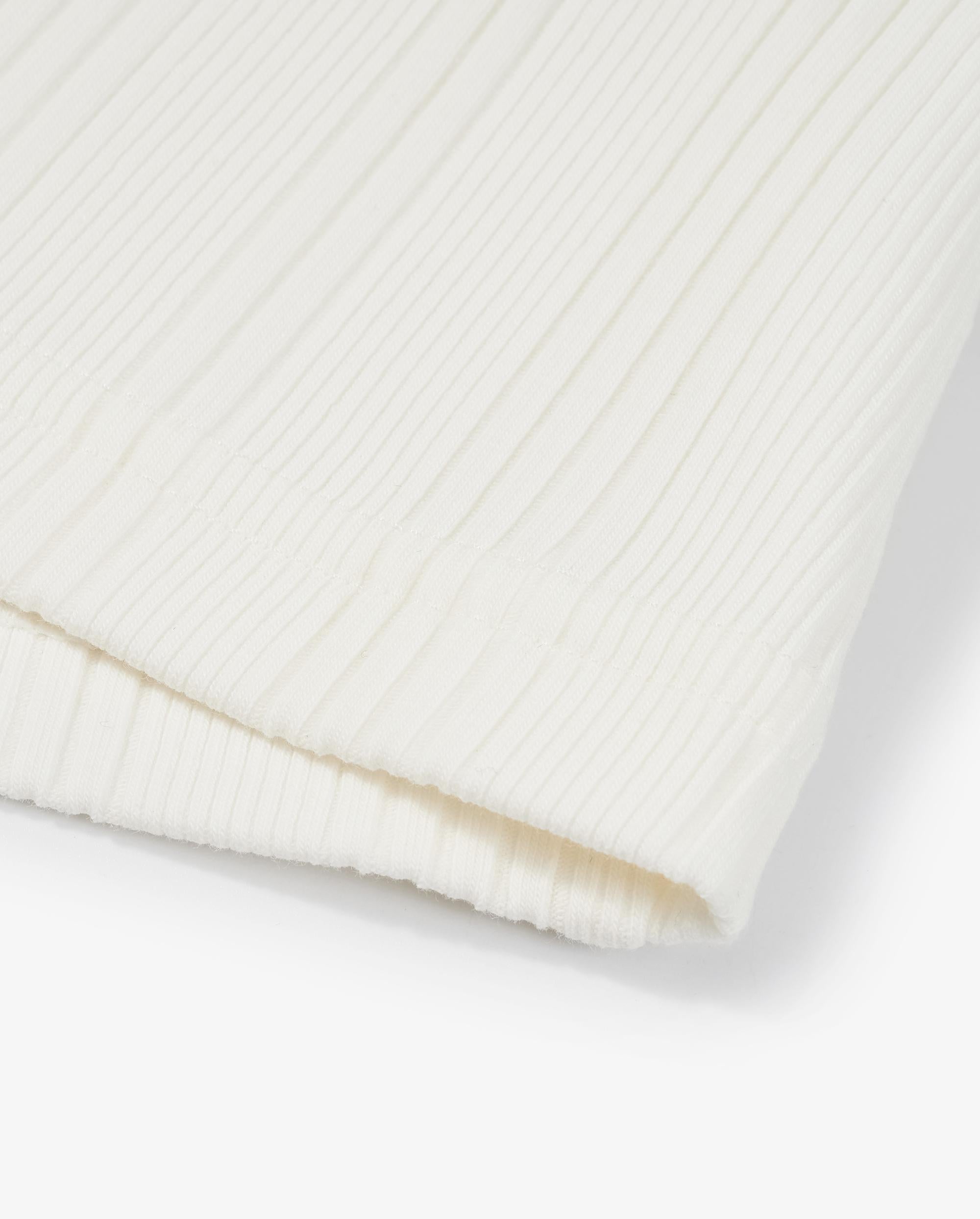 1912002-262 | WOMEN'S IRIS LOGO CROPPED LONG SLEEVES POLO TOP | MARSHMALLOW - Image 5