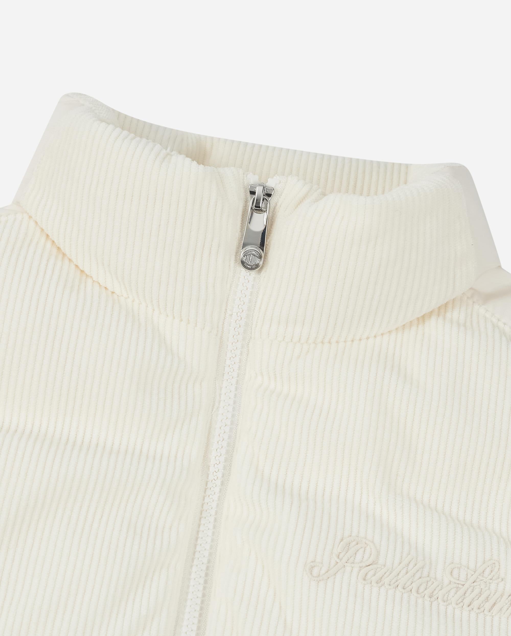 1912006-232 | WOMEN'S LOGO LOOSE FIT CORDUROY DOWN VEST JACKET | VANILLA ICE - Image 3