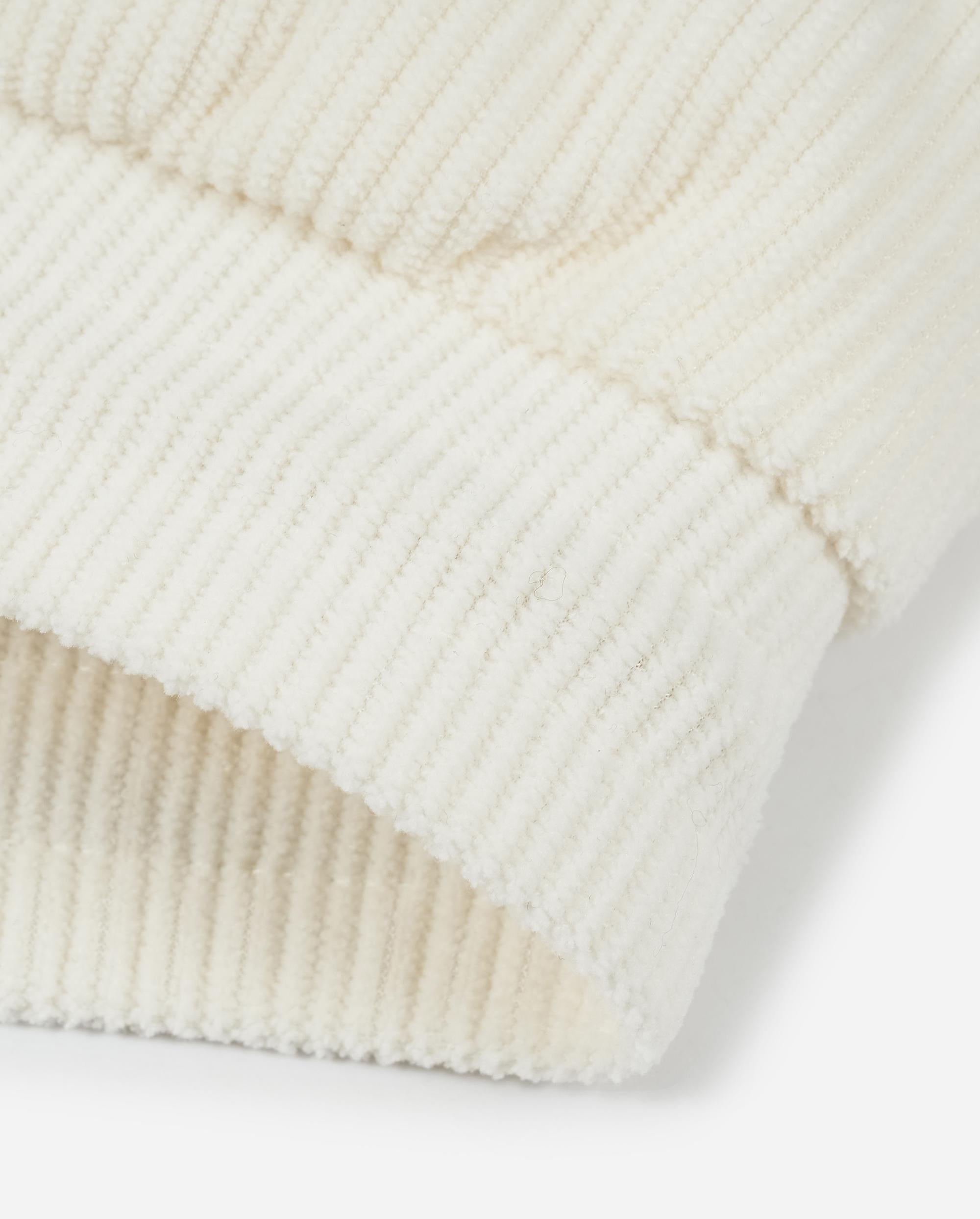 1912006-232 | WOMEN'S LOGO LOOSE FIT CORDUROY DOWN VEST JACKET | VANILLA ICE - Image 5