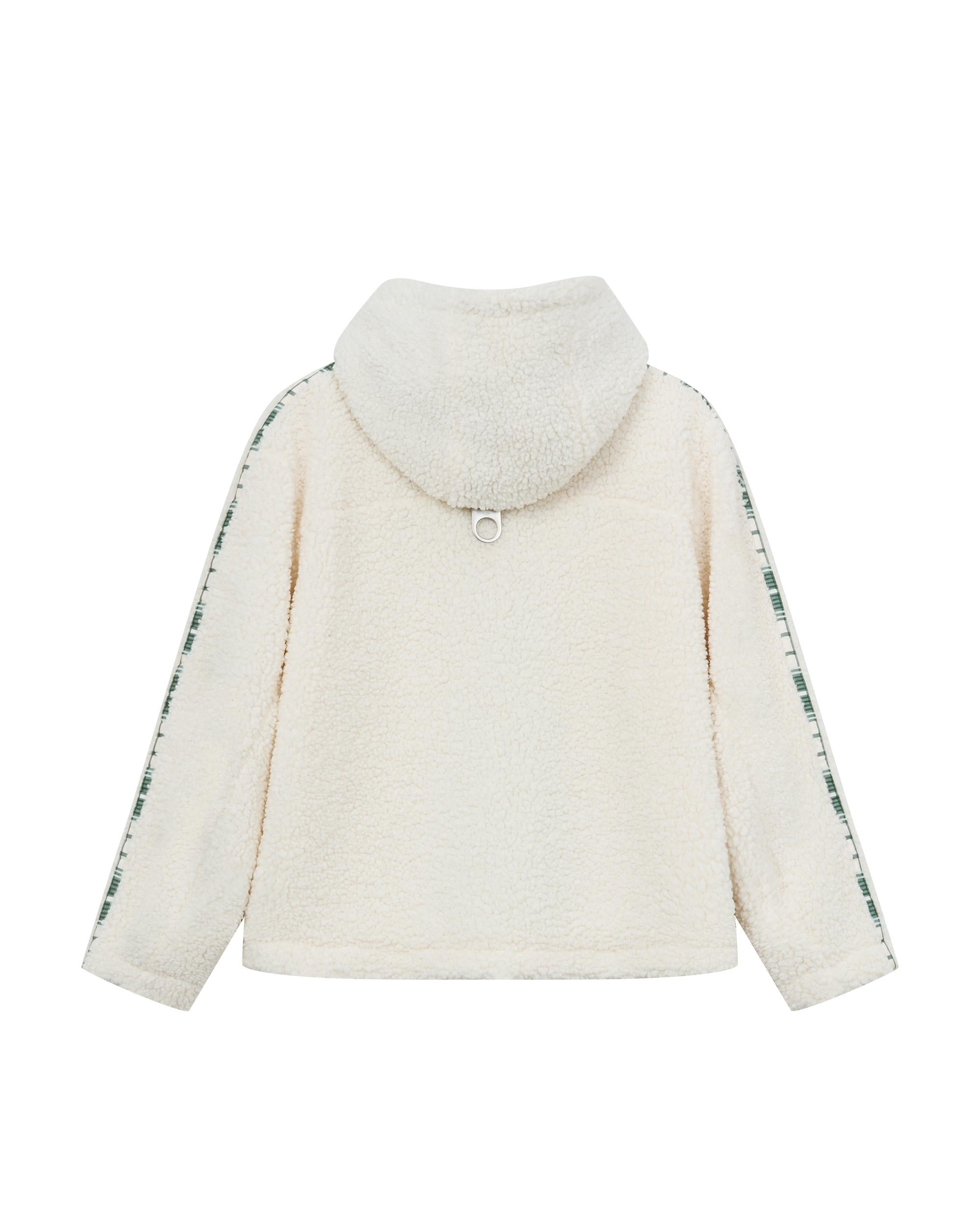 1912206-232 | WOMEN'S P LOGO SIDE TAPED FLEECE HOODED JACKET | VANILLA ICE - Image 2