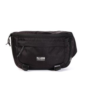 BG655-008 | PALLADIUM LOGO WATER REPELLENT WAIST BAG | BLACK