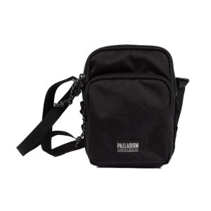 BG656-008 | PALLADIUM LOGO WATER REPELLENT CROSSBODY BAG | BLACK